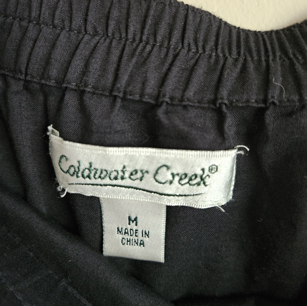 Coldwater Creek Crochet Elastic Waist Floral Print Skirt Size Med. - Picture 6 of 9